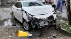 Hải Phòng: Hyundai Accent vừa ra khỏi đại lý đã đâm vào gốc cây, vỡ nát đầu xe-cover-img