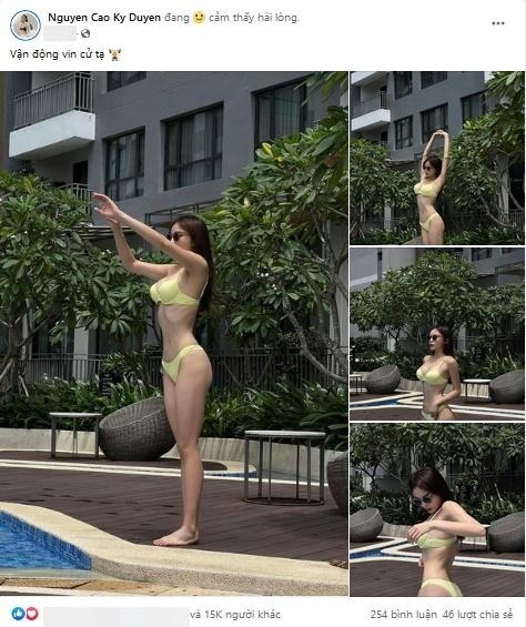 Kỳ Duyên diện bikini khoe body cực 'khét', dân tình xuýt xoa: 'Bức hình tỏa ra sức nóng!'-1