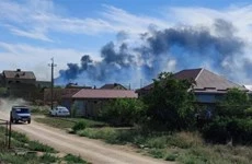 Cháy lớn tại căn cứ không quân của Nga trên Bán đảo Crimea-cover-img
