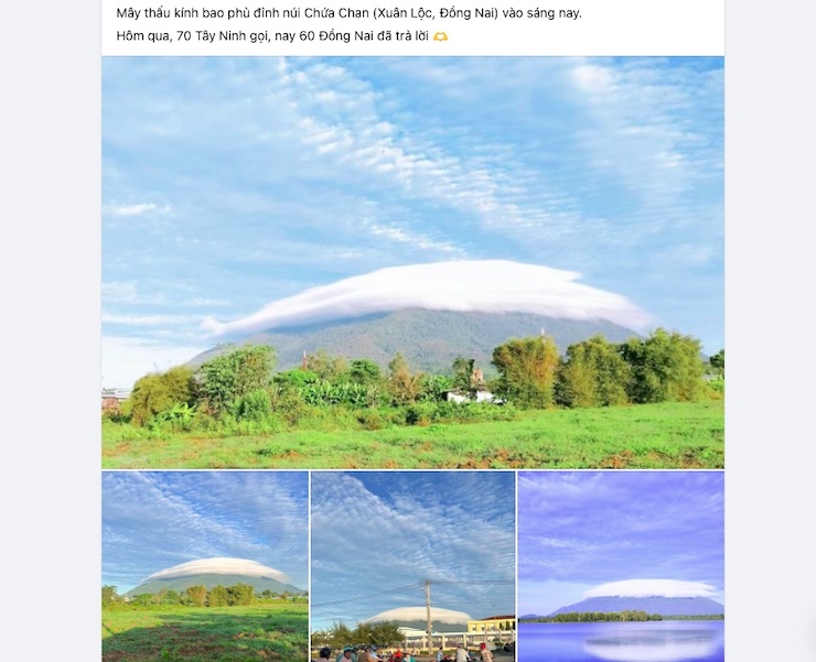 Sau núi Bà Đen, đám mây lạ xuất hiện trên 2 núi khác-1