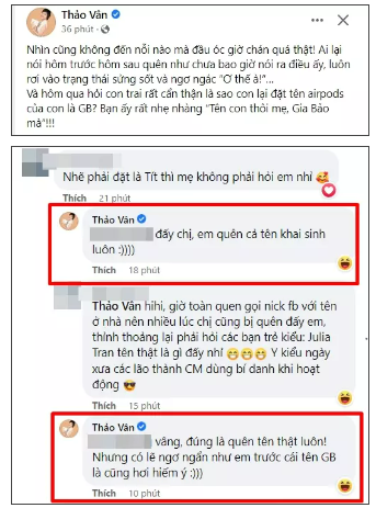 MC Thảo Vân khiến người hâm mộ lo lắng khi quên cả tên con trai-1