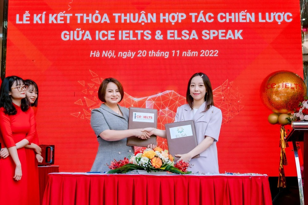 Hoa hậu Nguyễn Thúc Thùy Tiên tham dự lễ ký kết hợp tác ICE IELTS và Elsa Speak-2