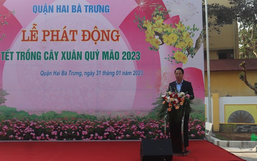 Lãnh đạo  TP tham dự Tết trồng cây Xuân Quý Mão tại quận Hai Bà Trưng-2