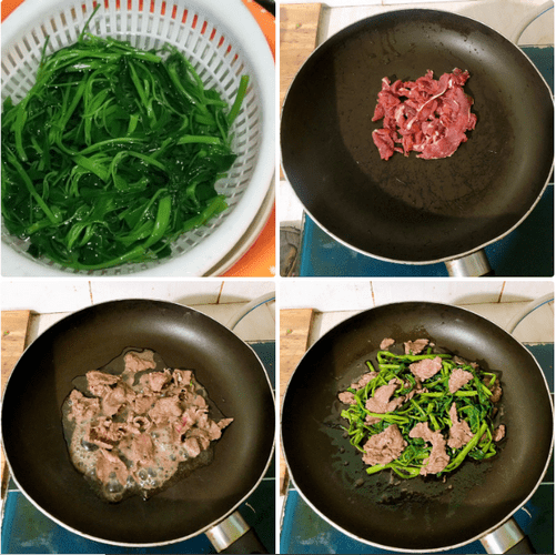 Cách làm rau muống xào thịt bò - món ngon hấp dẫn và dinh dưỡng cho bữa cơm gia đình!-5