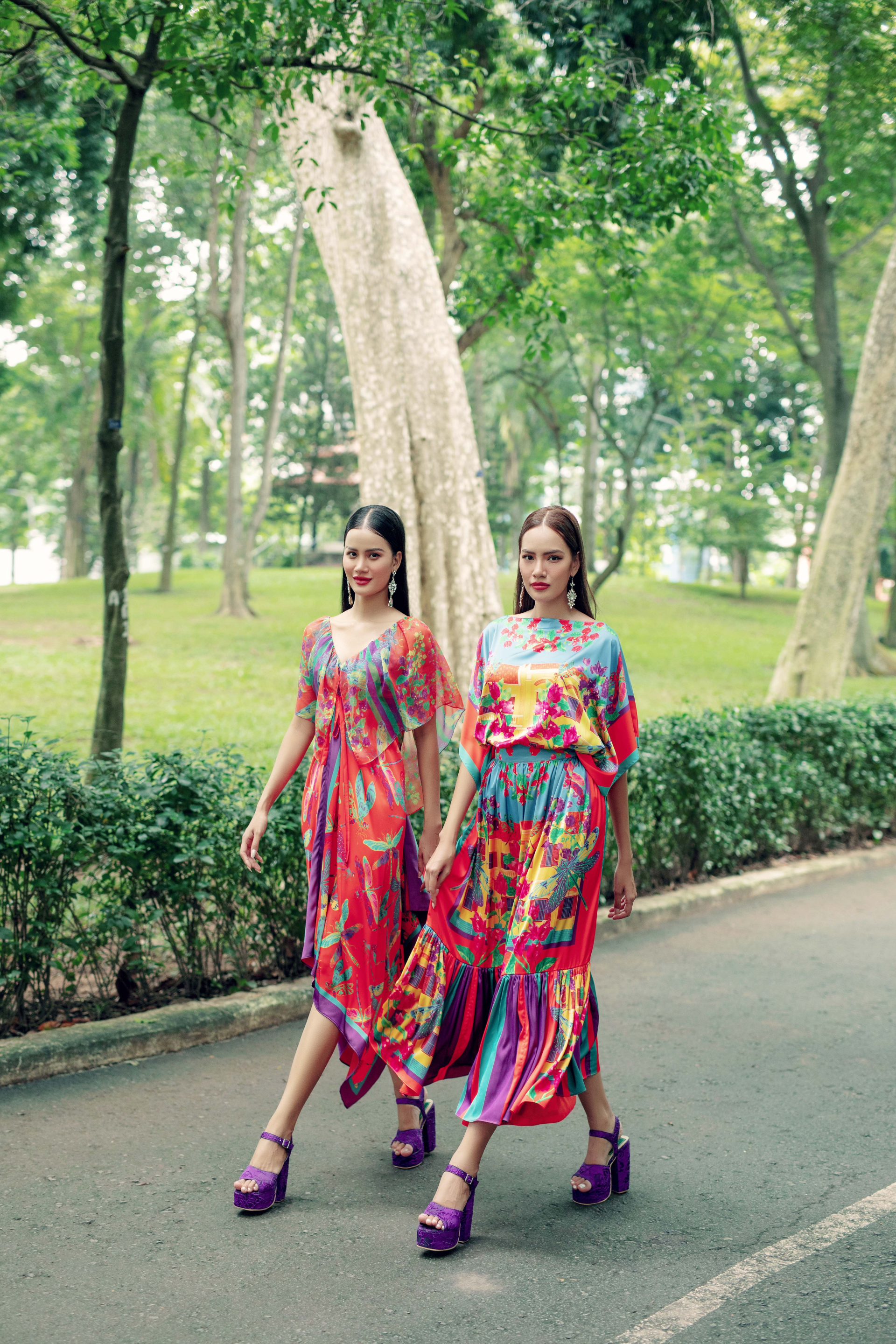 Top 5 Hương Ly & Hoàng Phương mặc váy VUNGOC&SON dạo phố-3