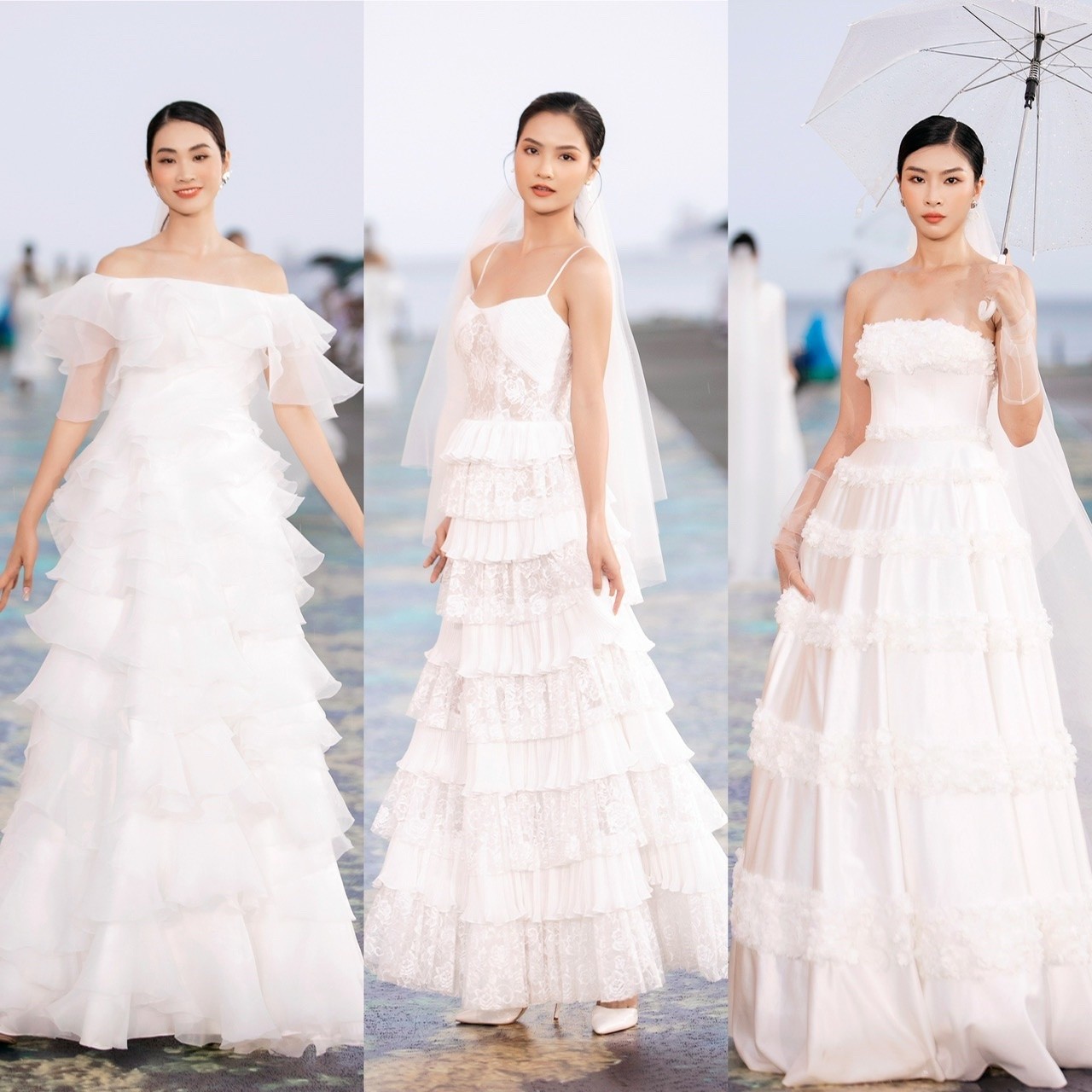 Hoa hậu Tiểu Vy, Á hậu Phương Anh đọ sắc khi diện váy cưới-10