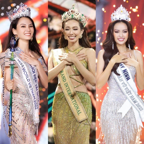 3 Hoa hậu Việt từng có lúc mờ nhạt trên cùng một sân khấu-1