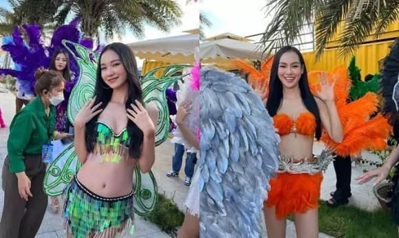 Miss World Vietnam 2022 bị chê phản cảm vì cho thí sinh ăn mặc hở, uốn éo trên xe diễu hành-1