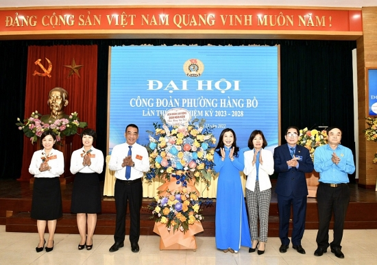 LĐLĐ quận Hoàn Kiếm: Tổ chức thành công Đại hội điểm Công đoàn phường Hàng Bồ-img