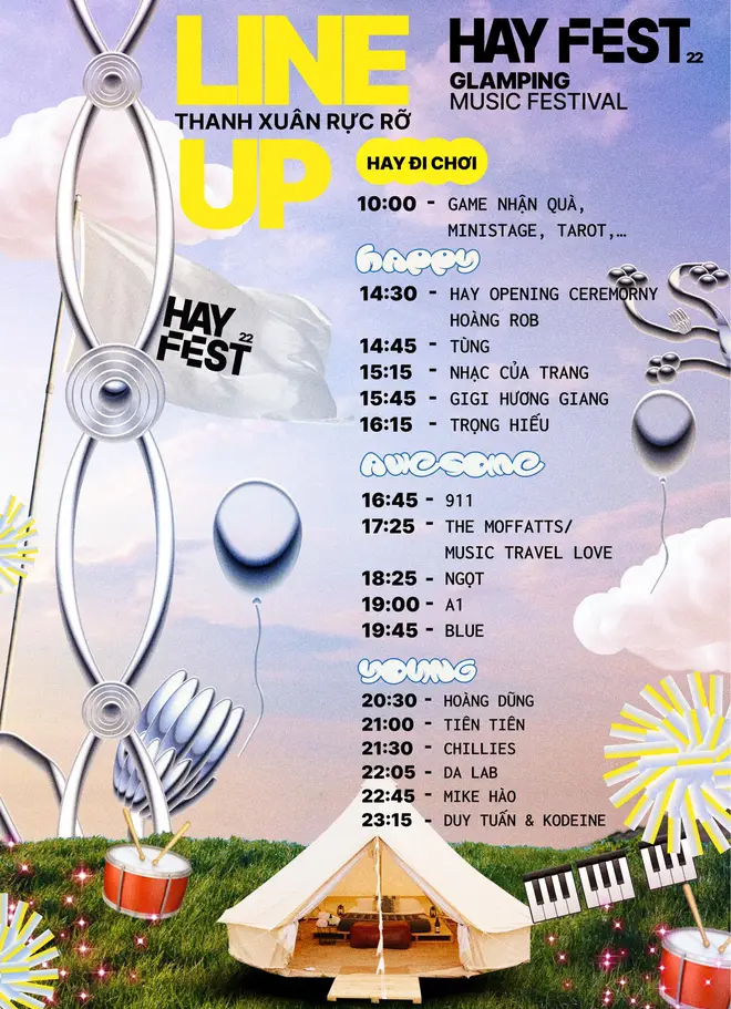 Lễ hội âm nhạc kết hợp cắm trại cao cấp - HAY festival, hứa hẹn sẽ là trải nghiệm “đi quẩy” độc nhất chưa từng có ở Việt Nam-11