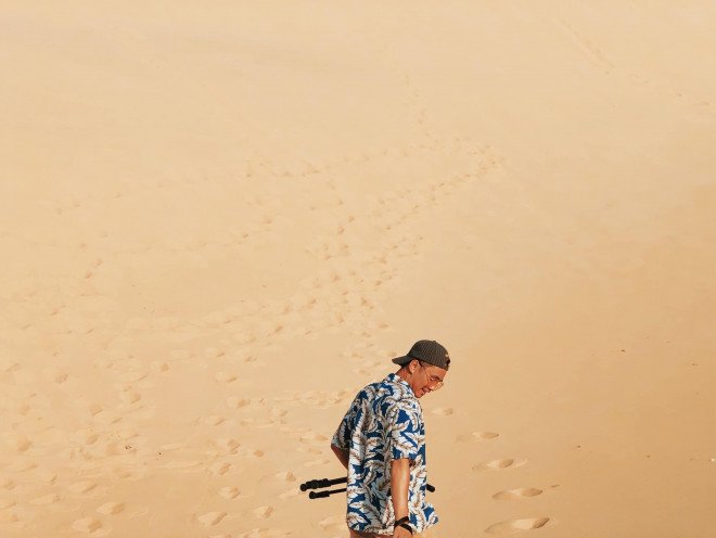 Đến cồn cát Quang Phú trải nghiệm trò chơi trượt cát, lái xe địa hình-10