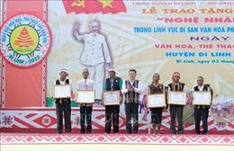 Lâm Đồng: Sáu nghệ nhân được phong tặng danh hiệu 'Nghệ nhân ưu tú'-img