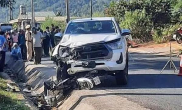 Thông tin mới nhất vụ xe ô tô của Trưởng công an va chạm với xe máy khiến 2 người t‌ử von‌g-1