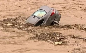 Xót xa loạt ôtô, xe máy ngập bùn bị lũ cuốn trôi ở Nghệ An-cover-img