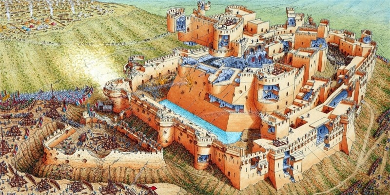 Lâu đài của hiệp sĩ Thập tự chinh ấn tượng nhất thế giới-4
