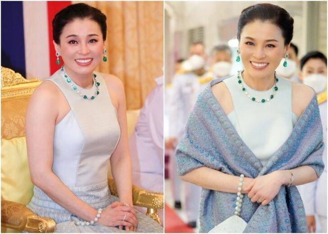 Chỉ cần một bộ váy nhã nhặn và áo choàng đơn giản, hoàng hậu Suthida (Thái Lan) đã thể hiện sự quý phái sang trong tột bậc, chiếm trọn tình cảm của người nhìn-1