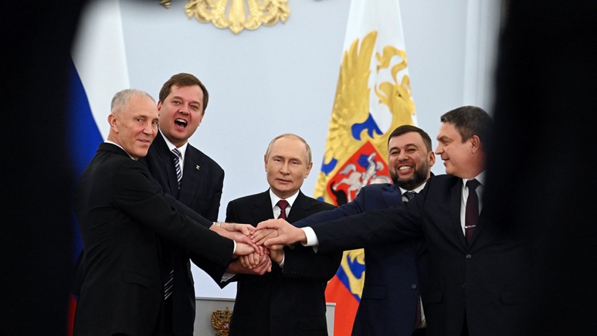Tổng thống Putin ký thỏa thuận về việc sáp nhập 4 vùng lãnh thổ mới vào Nga-1