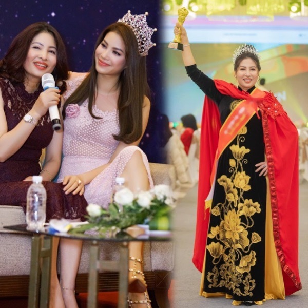 Mẹ Phạm Hương gây chú ý khi đăng quang Hoa hậu ở tuổi U60-1
