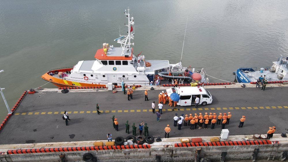 Bà Rịa – Vũng Tàu: Tiếp nhận 13 thi thể thuyền viên tàu Wu Zhou 8 bị nạn trên biển-1
