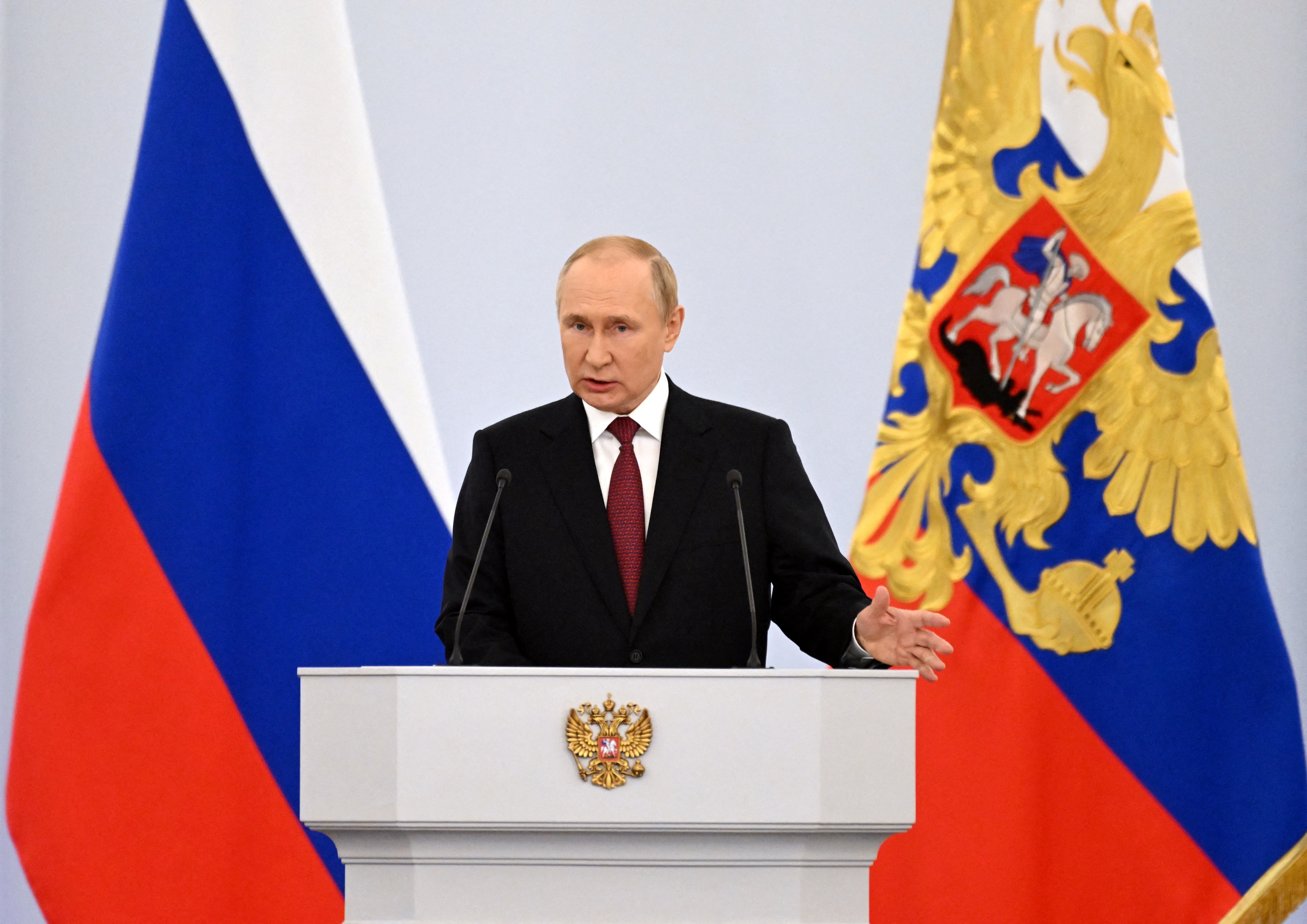 Ông Putin chủ trì lễ sáp nhập 4 vùng Ukraine, hứa hết sức bảo vệ lãnh thổ-1
