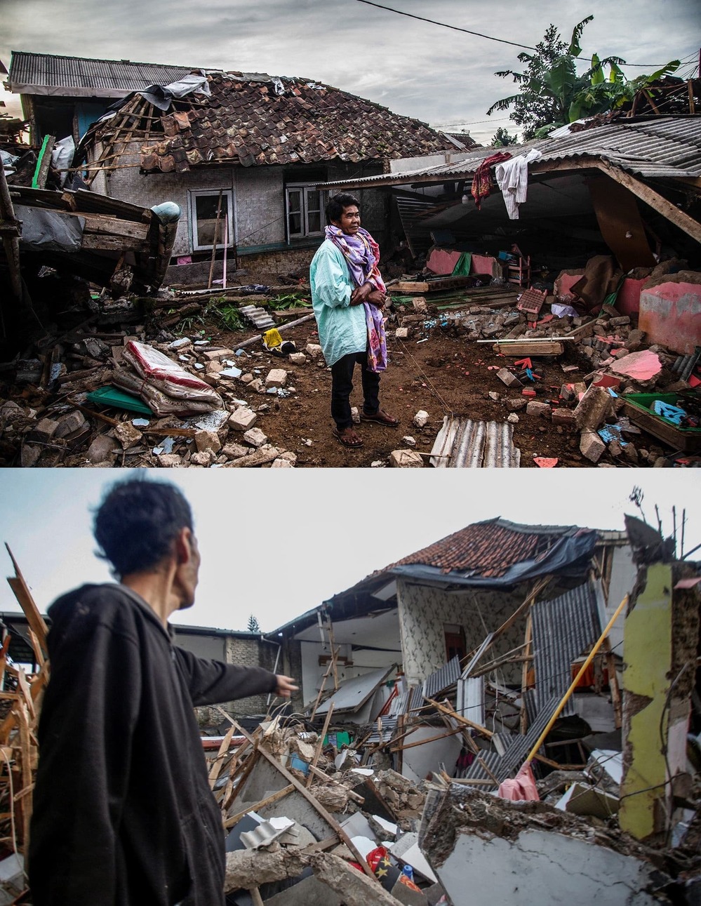 Động đất Indonesia 268 người ra đi: Bố mẹ tay không đào đất cứu con-3