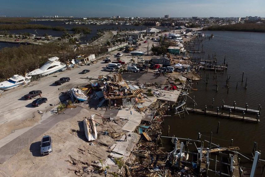 Ảnh: Cảnh tan hoang ở Florida sau cơn bão Ian-12