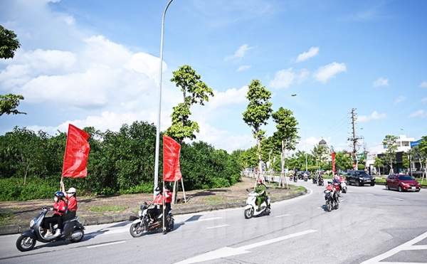 Nhiều xe mô tô phân khối lớn diễu hành tuyên truyền Ngày hội hiến máu Giọt hồng tỉnh Hải Dương-2