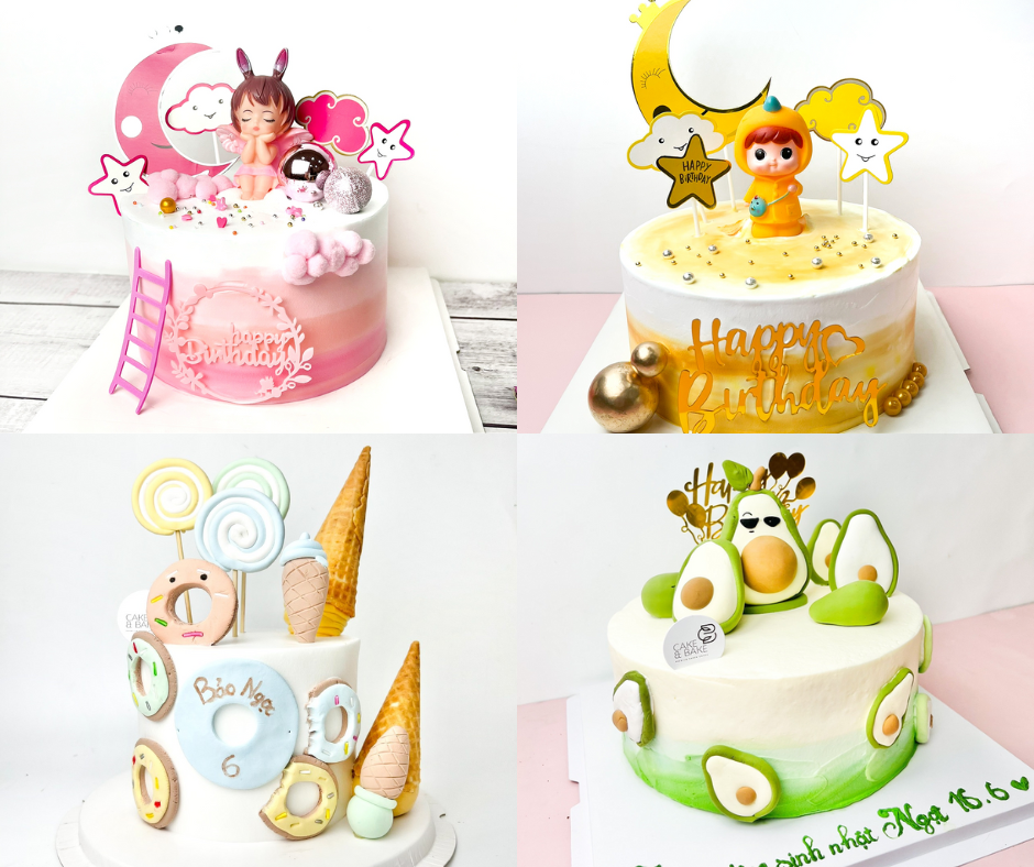 Các mẫu bánh sinh nhật “hot trend” dành cho bé gái-5