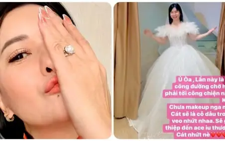 Cát Phượng thử váy cưới, thông báo lên xe hoa sau 6 tháng công bố chia tay Kiều Minh Tuấn?-cover-img