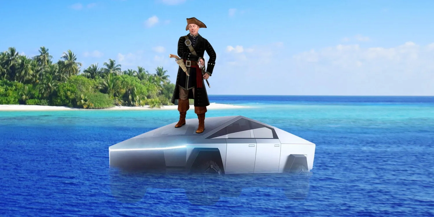 Elon Musk khoe bán tải Tesla Cybertruck có thể đi trên nước như thuyền-1