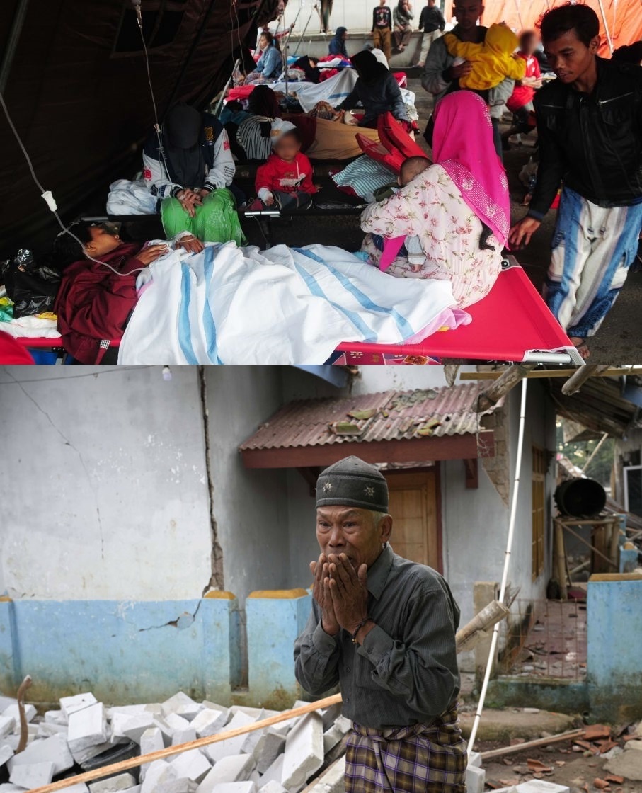 Động đất Indonesia 268 người ra đi: Bố mẹ tay không đào đất cứu con-8