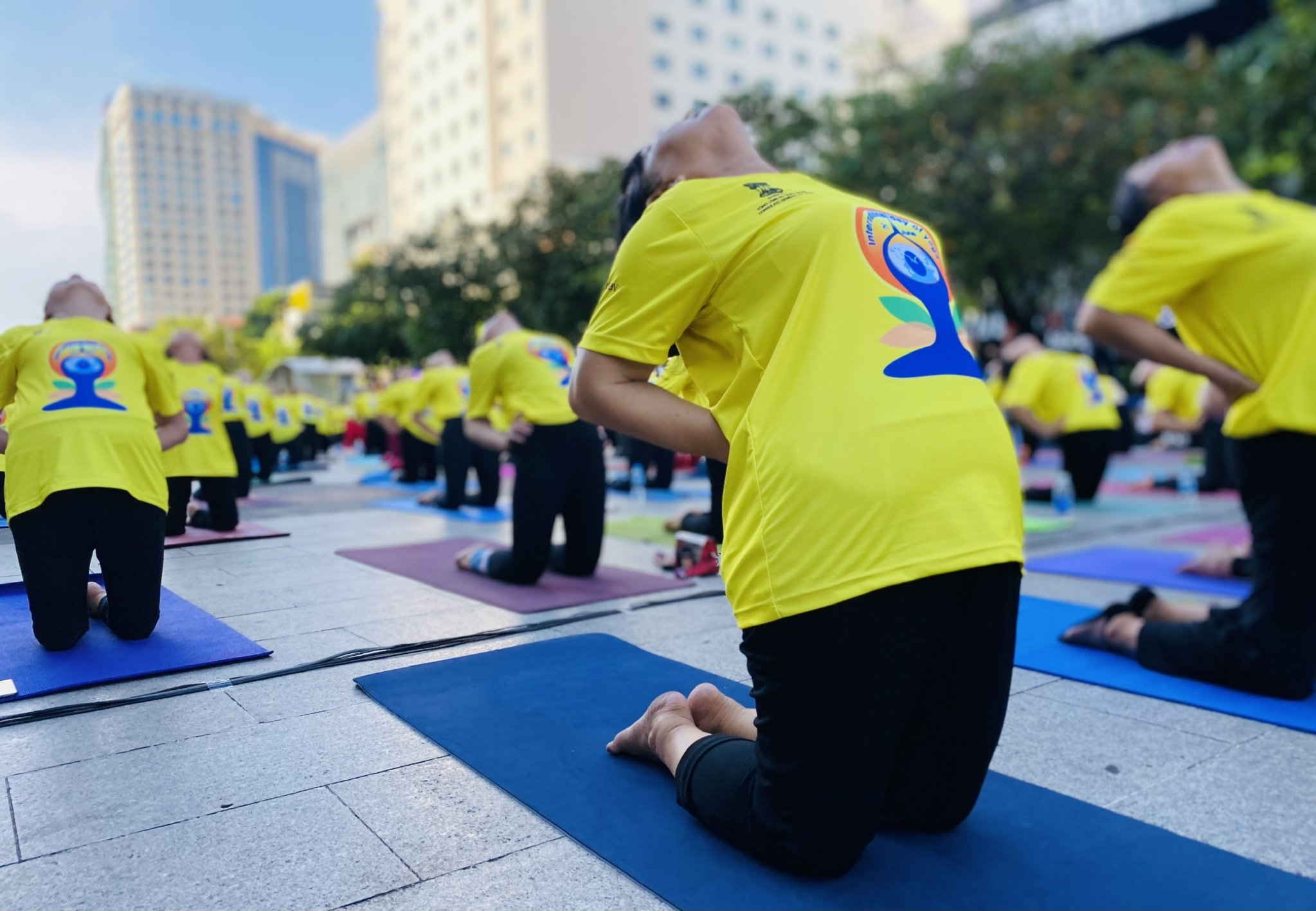 Hơn 1.000 người đồng diễn Ngày Quốc tế Yoga Lần thứ 8-9
