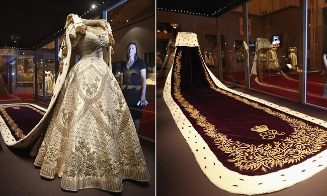 Sự thật đáng kinh ngạc về chiếc váy mang tính lịch sử của Nữ hoàng Anh trong lễ đăng quang cách đây 70 năm-4