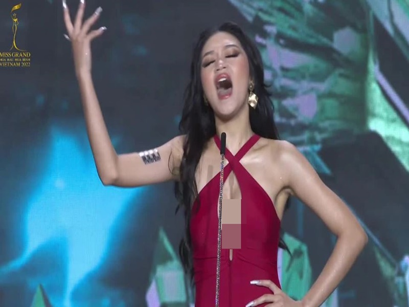“Cười té ghế” những màn hô tên ở Miss Grand Vietnam 2022-8