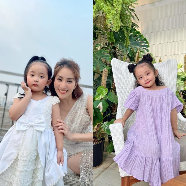 Con gái 4 tuổi của Khánh Thi - Phan Hiển ngày càng điệu đà-1