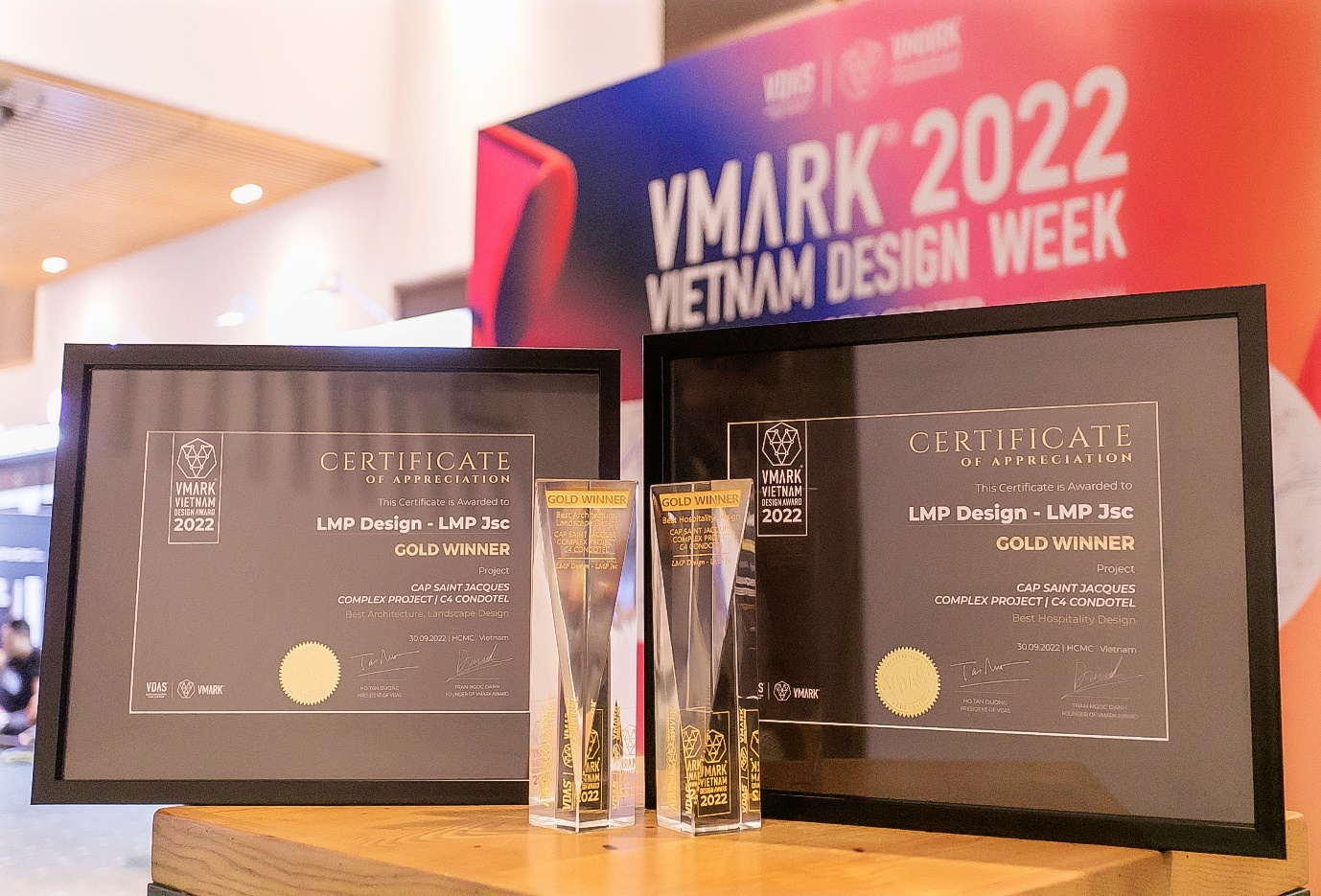 LMP Design giành 2 giải vàng danh giá tại VMARK 2022-2