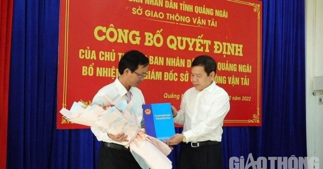 Sở GTVT Quảng Ngãi có tân phó giám đốc-img