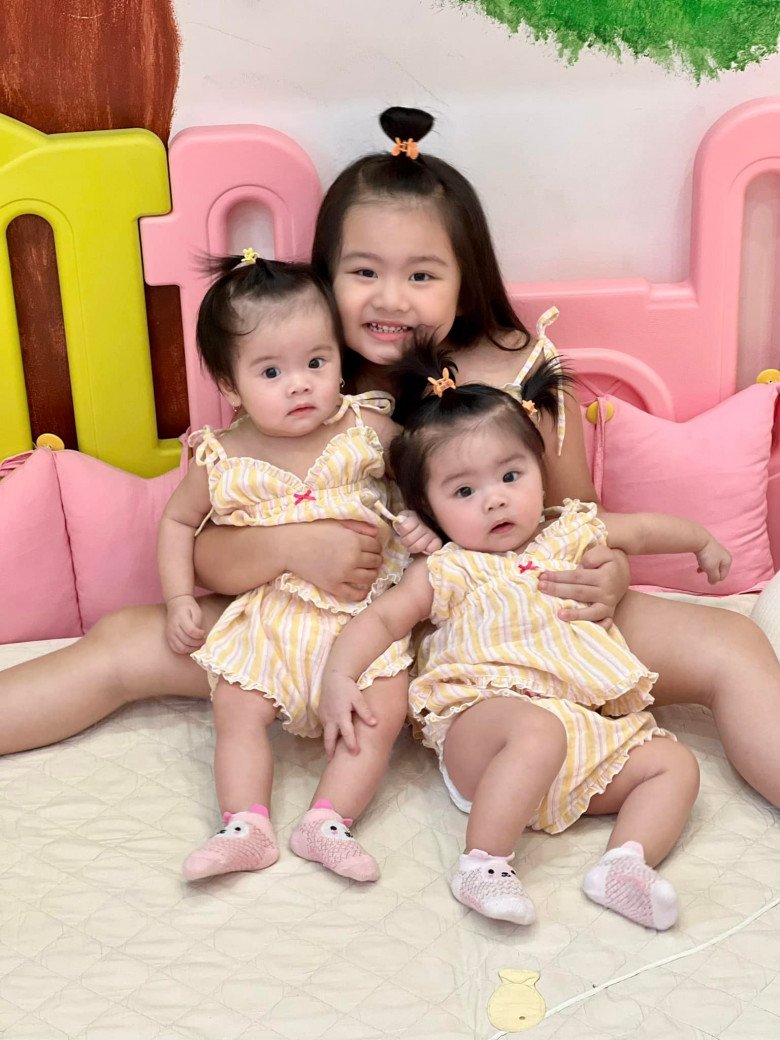 Nhìn 3 con gái dễ thương của Vân Trang, Lê Phương quyết sinh con thứ 3, đặt luôn tên độc lạ-4