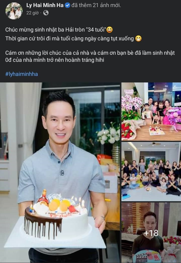 Bữa tiệc sinh nhật '0 đồng' của Lý Hải bên gia đình, Minh Hà bất ngờ tiết lộ 'tuổi thật' của chồng nhưng có gì đó sai số?-2