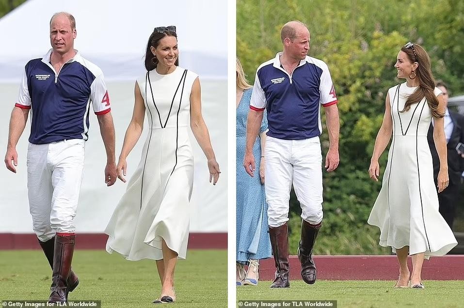Công nương Kate rạng ngời trên sân đấu polo, được chồng hôn mừng chiến thắng-11