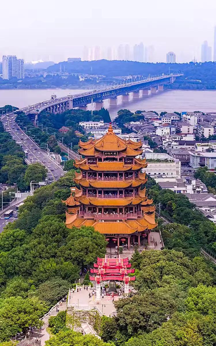 Hoàng Hạc Lâu - biểu tượng du lịch tại "thành phố bách hồ" Trung Quốc-1