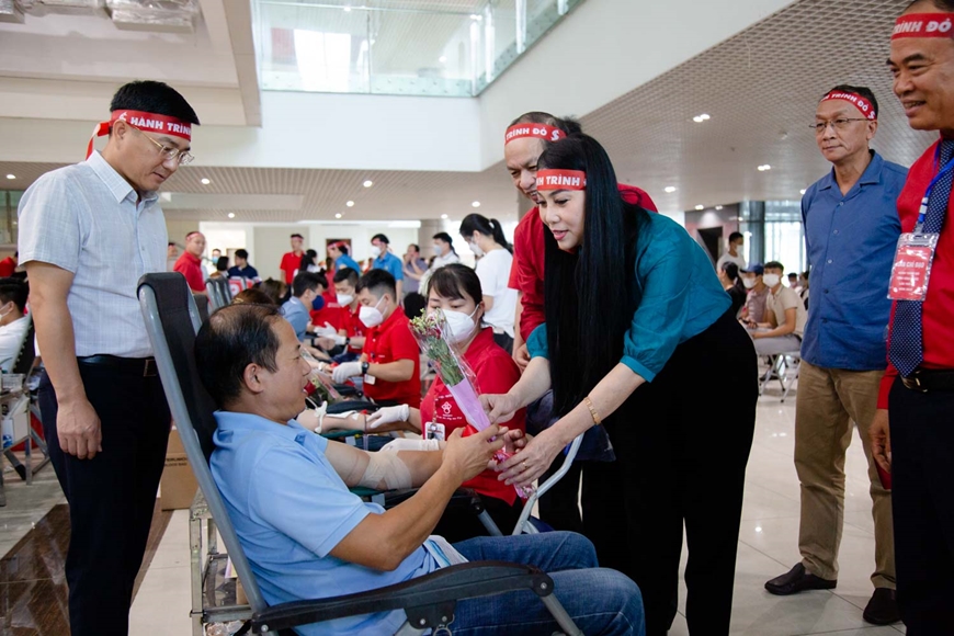 Vĩnh Phúc: Hơn 2.000 người dân tham dự Ngày hội hiến máu Hành trình Đỏ 2022-3