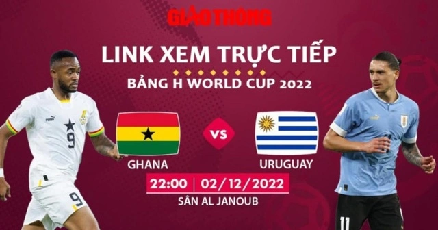 Link xem trực tiếp Ghana vs Uruguay, bảng H World Cup 2022-cover-img