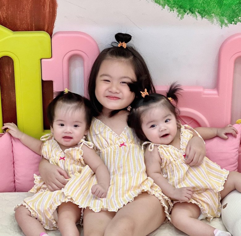Nhìn 3 con gái dễ thương của Vân Trang, Lê Phương quyết sinh con thứ 3, đặt luôn tên độc lạ-5