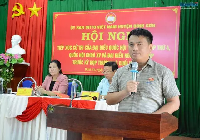 Phó Bí thư Thường trực Tỉnh ủy Đặng Ngọc Huy tiếp xúc cử tri xã Bình An-cover-img