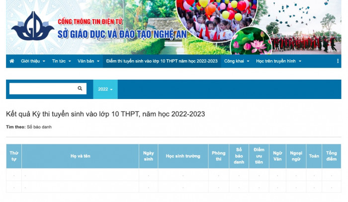 Tra cứu điểm thi lớp 10 tỉnh Nghệ An, Sơn La, Hải Dương năm 2022-1