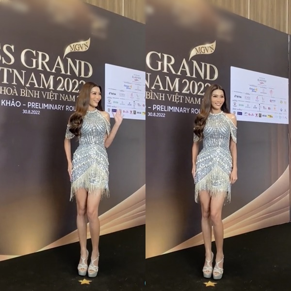 Quỳnh Châu lần đầu xuất hiện tại MGVN đã diện váy giống Á hậu 1 MUT-3