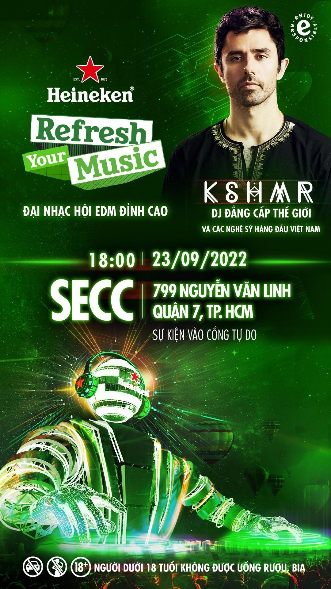 DJ KSHMR cùng dàn sao Việt quy tụ tại Heineken Refresh Your Music-6