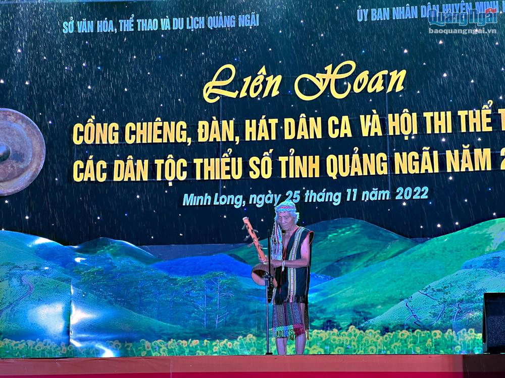 Liên hoan cồng chiêng, đàn hát dân ca tỉnh Quảng Ngãi năm 2022-5