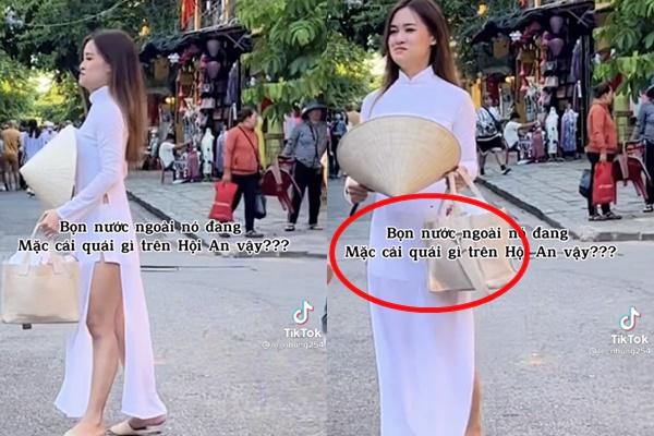 Hương Tràm bị chỉ trích mặc áo dài 'lạc quẻ' vì quần da bó, giày thể thao-6